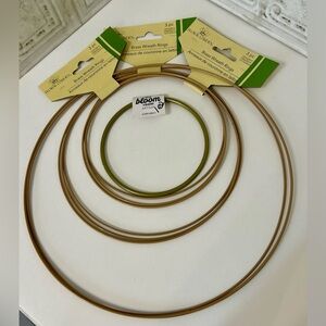 10 Brass Wreath Rings Craft Items